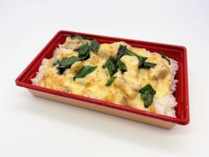 宮崎鶏と椎茸のクリーム煮・ドリア風